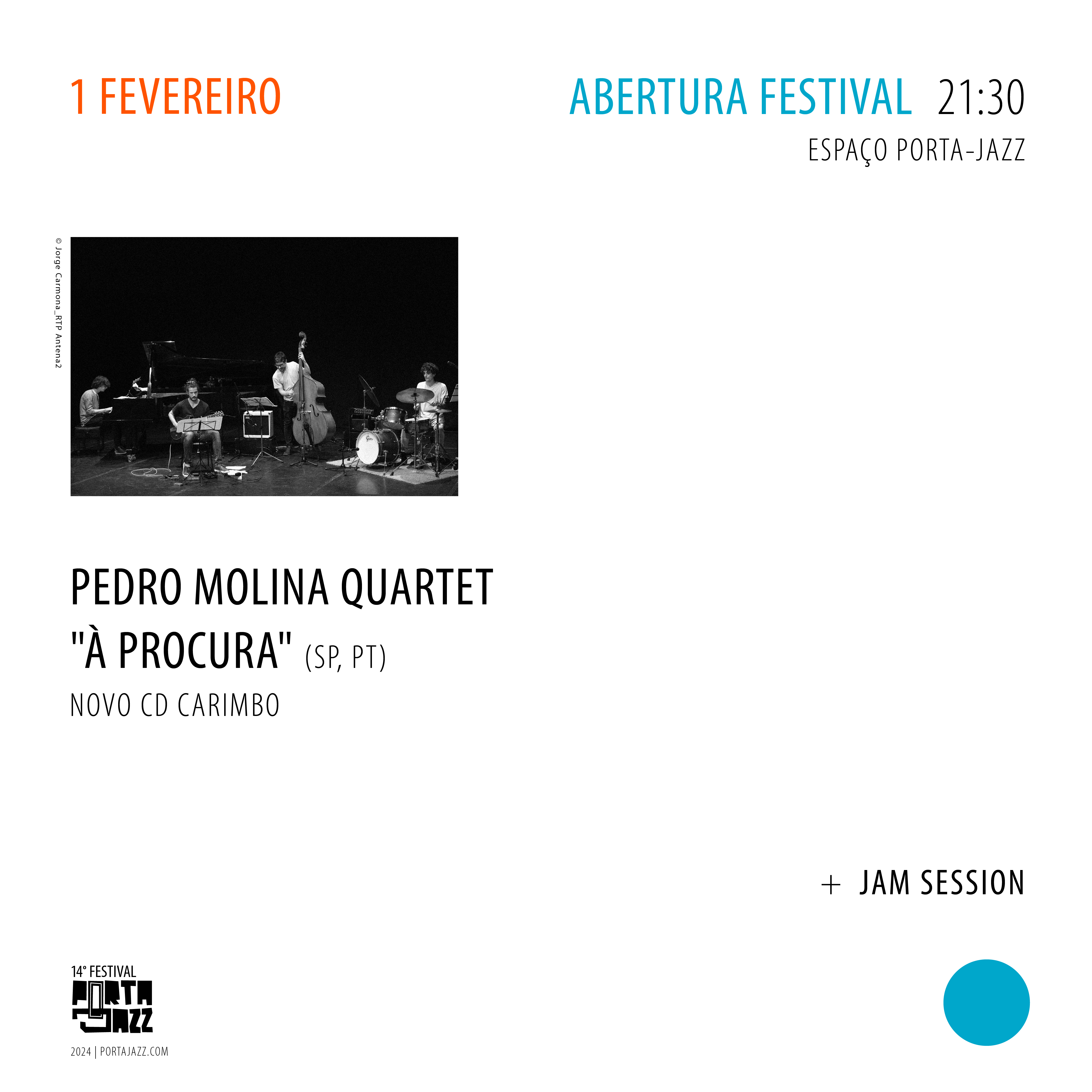 Imagem abertura 14º Festival Porta-Jazz